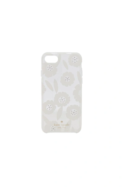 Kate Spade Jeweled Majorelle Iphone 7 Case In White. In Clear Multi