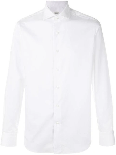 Shop Alessandro Gherardi Spread Collar Shirt In White