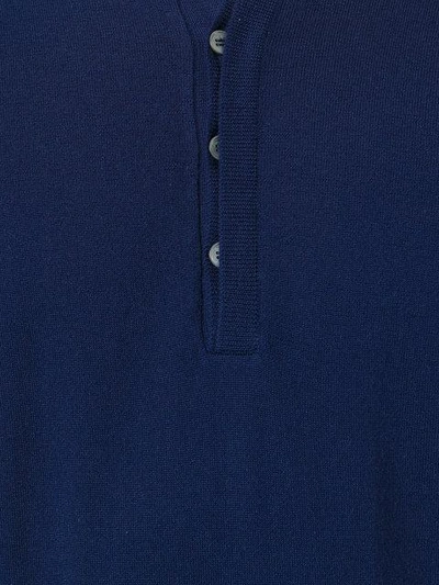 Shop Malo Contrast Trim Sweater - Blue