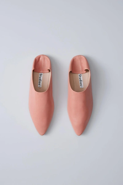 Shop Acne Studios Babouche Slippers Pink
