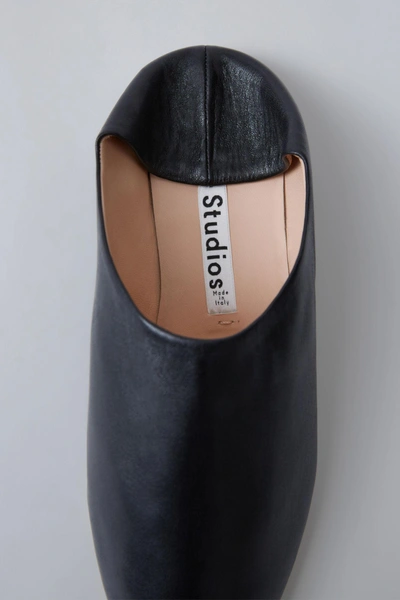 Shop Acne Studios Babouche Slippers Black