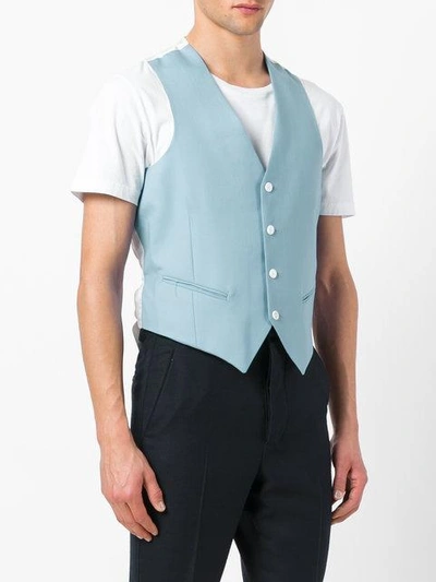 Shop Lc23 Classic Waistcoat - Blue