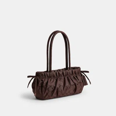 Coach Topia Loop Ruched Satchel Bag In Maple