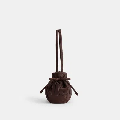 Coach Topia Loop Ruched Satchel Bag In Maple