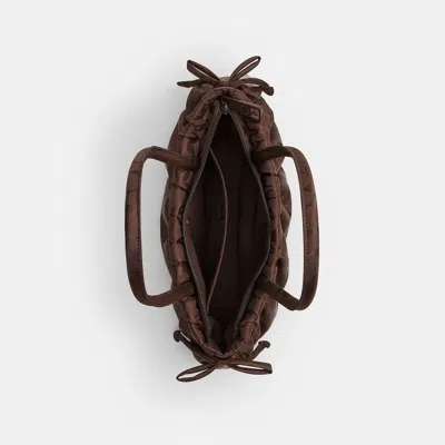 Coach Topia Loop Ruched Satchel Bag In Maple