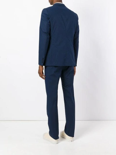 Shop Armani Collezioni Two Piece Suit - Blue