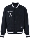KTZ embroidered satin bomber jacket,DRYCLEANONLY