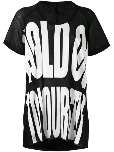 Haider Ackermann Oversize Print T-shirt In Black