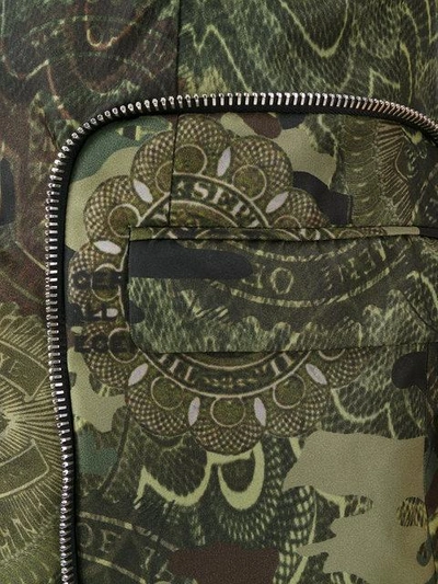 Shop Givenchy Camouflage Printed Gilet In Green