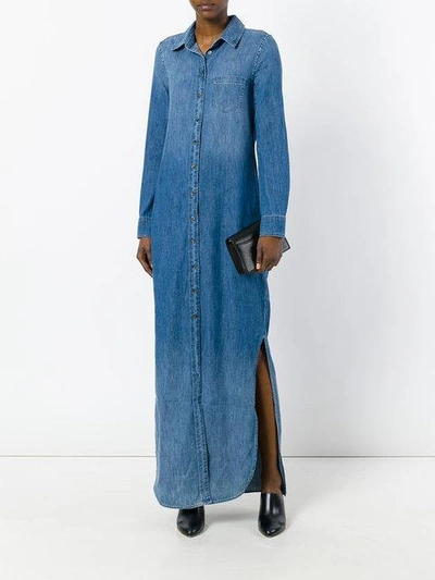 Shop Equipment Stonewashed Denim Dress - Blue