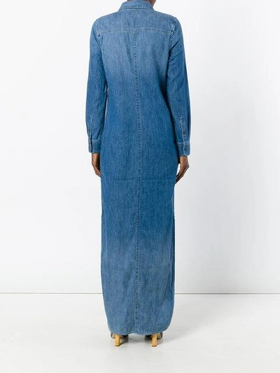 Shop Equipment Stonewashed Denim Dress - Blue