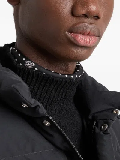 Prada Technical Fabric Down Vest In 블랙