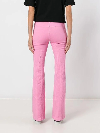 Shop Givenchy Skinny Fit Flared Trousers In Pink