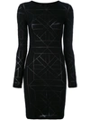 GARETH PUGH geometric pattern fitted dress,手洗