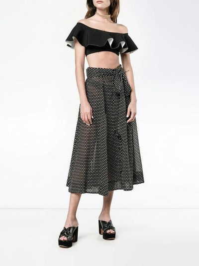 Shop Lisa Marie Fernandez Selena Polka Dot Skirt