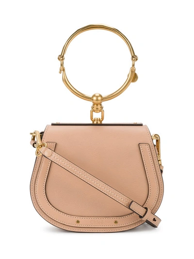 Shop Chloé Small Nile Bracelet Bag - Neutrals