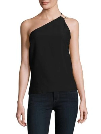 Finders Keepers Displaced One-shoulder Top In Black