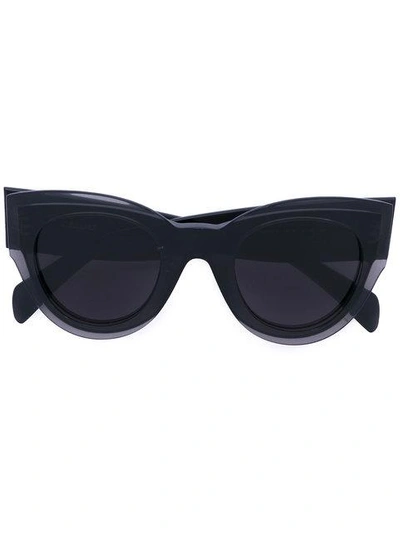 Shop Celine Petra Sunglasses In Black