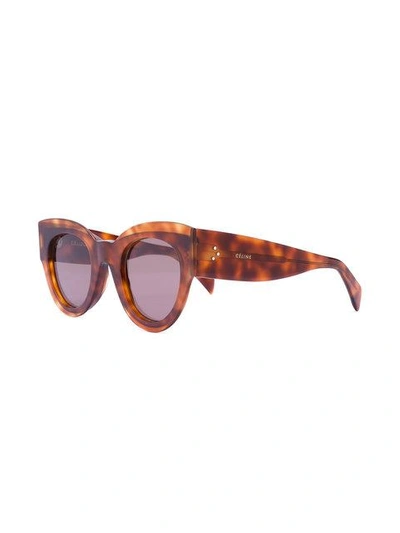 Shop Celine Eyewear Petra Sunglasses - Brown