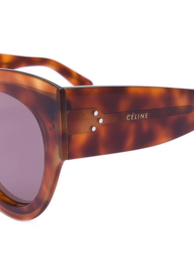 Shop Celine Eyewear Petra Sunglasses - Brown