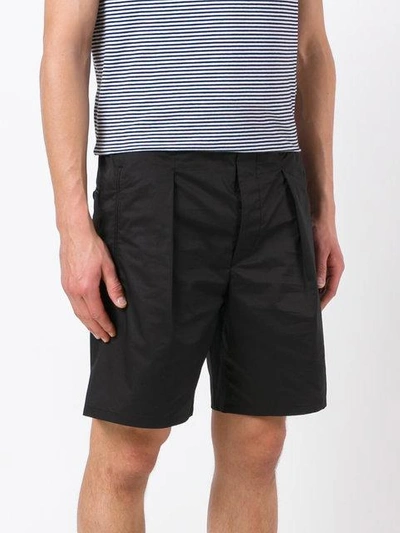 Shop Lemaire Bermuda Shorts In Black