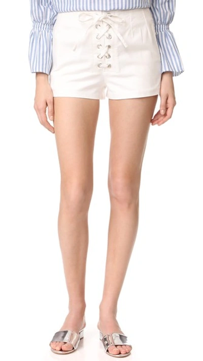 Capulet Ravenna Lace Front Shorts In White