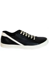 RICK OWENS Black & White Low Trainers,RR17S9800LBO/911