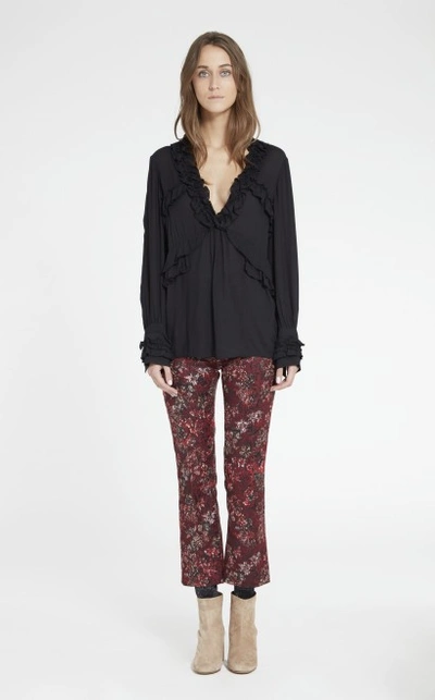 Shop Iro Ophey Blouse In Black