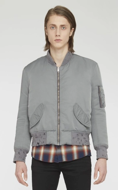 Shop Iro Almeo Bomber Jacket In Dark Grey