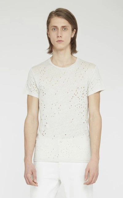 Shop Iro Alessio T-shirt In Cloudy White