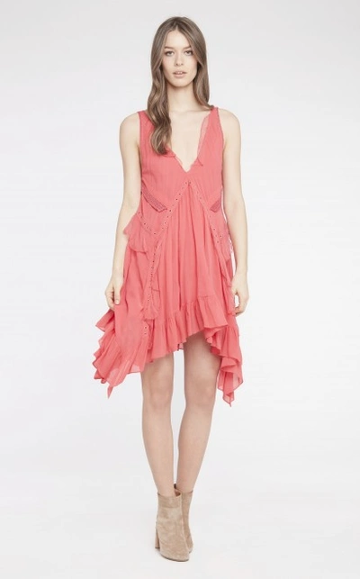 Iro Skeeter Dress In Coral Pink