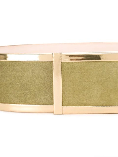 Shop Balmain - Structured Waist Belt  In Green