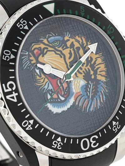 Shop Gucci Tiger Head Diving Watch