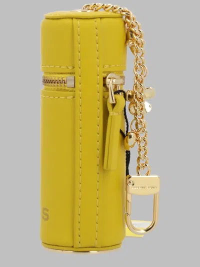 Marc Jacobs Chain Detail Wallet And Cardholder Keyring In Yellow