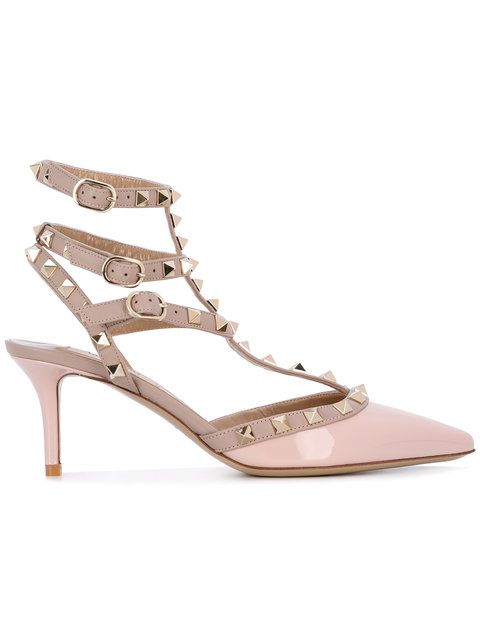 valentino pink studded heels