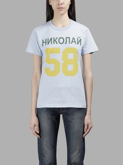 Junya Watanabe Comme Des Garçons Print T-shirt In Grey