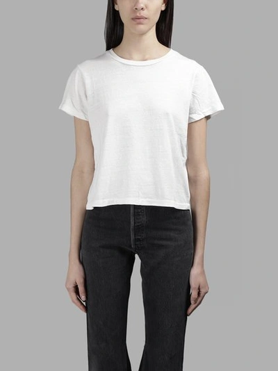 Re/done Women's White Classic T-shirt