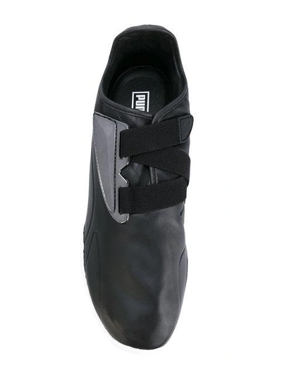 Shop Puma Hook & Loop Sneakers In Black