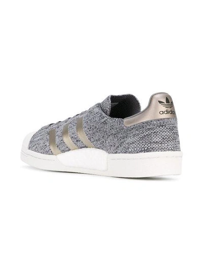 Shop Adidas Originals Superstar Boost Trainers In Grey