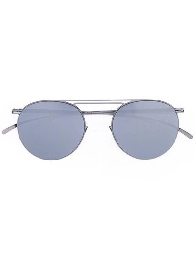 Shop Mykita X Maison Margiela Sunglasses In Metallic