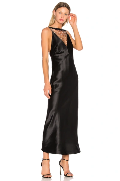 Christopher Esber Orb Lace Dune Dress In Black, Pearl & Clear