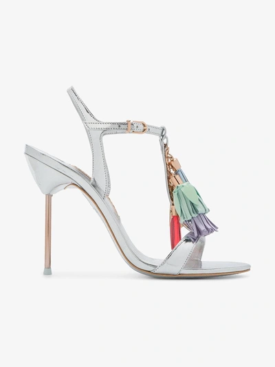 Shop Sophia Webster Layla Tassel Embellished 110 Sandals In Metallic