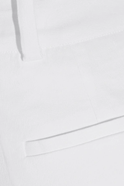 Shop Diane Von Furstenberg Stretch Linen-blend Culottes