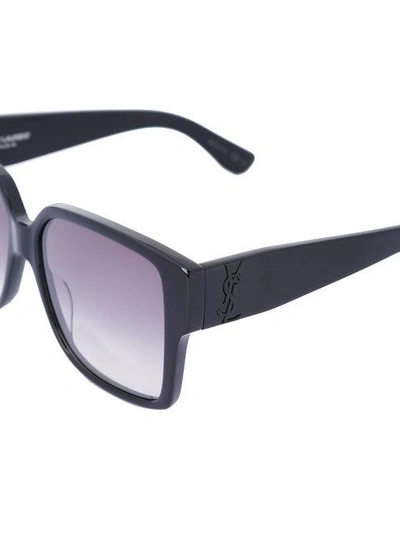 Shop Saint Laurent Bold 1 Sunglasses In Black