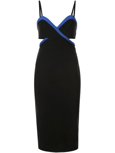 Shop Mugler Cut Out Fitted Dress