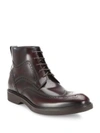 FERRAGAMO Gaiano Calfskin Wingtip Ankle Boots