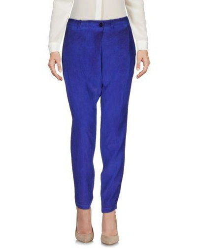 Shop Silent Damir Doma Casual Pants In Bright Blue