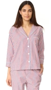 SLEEPY JONES Thin Multstripe Marina Pajama Shirt