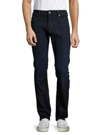 Shop Diesel Thavar Five-pocket Jeans In Denim