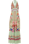 TEMPERLEY LONDON Chimera embroidered silk-chiffon maxi dress